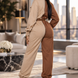 Long Sleeve Oversized Cozy Shirt Jumpsuit