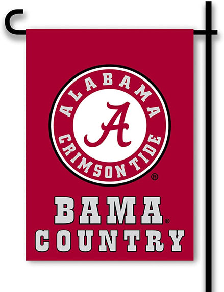 Alabama Crimson Tide - Bama Country Double-Sided Garden Flag