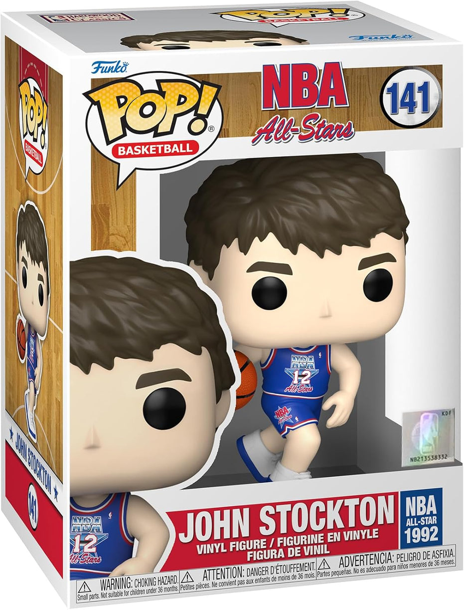 Funko POP! NBA: Legends - John Stockton Blue All Star Uniform 1992 Vinyl Figure