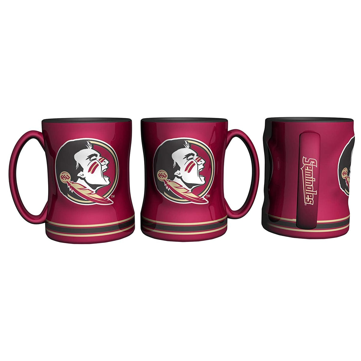 Florida Seminoles - Ceramic Relief Coffee Mugs