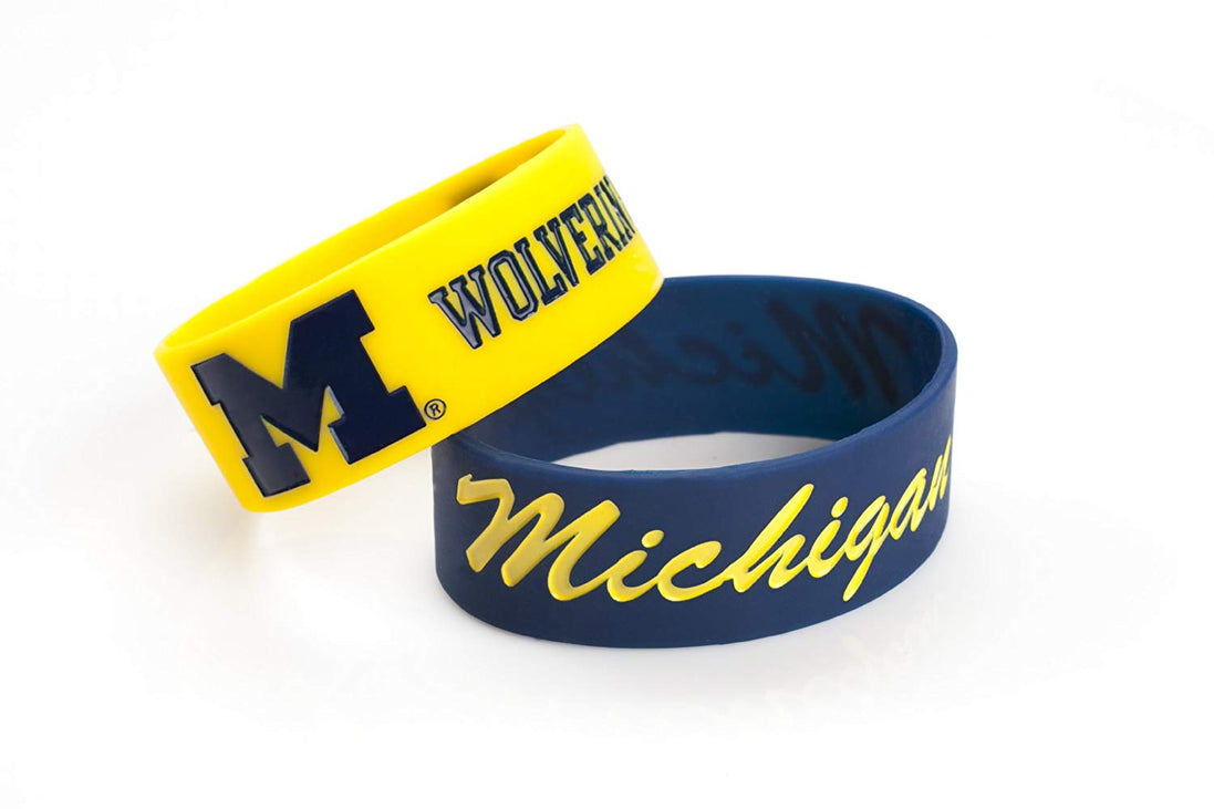 Michigan Wolverines - NCAA Silicone Rubber Bracelet