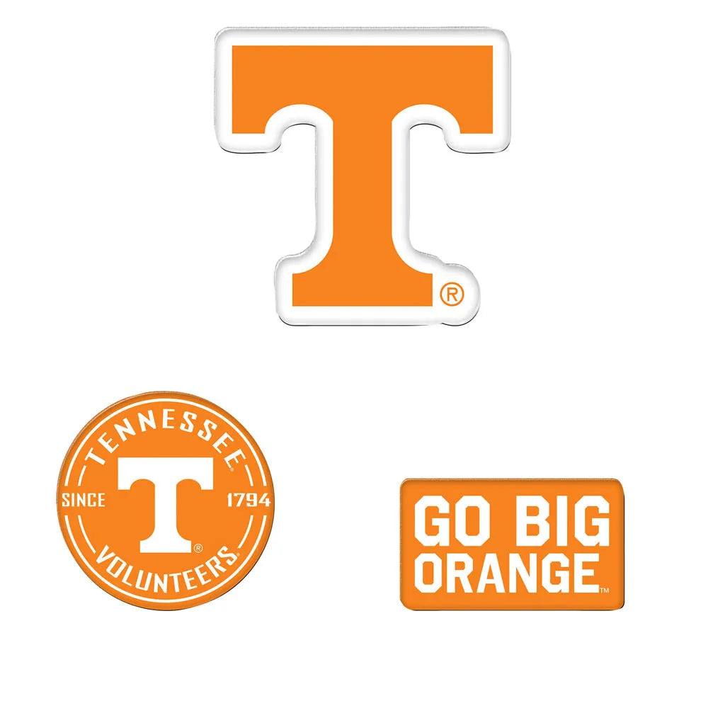 Tennessee Volunteers - Premium Acrylic Magnet 3 Pack Carded