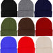 Adults Classic Solid Acrylic Cuffed Beanie
