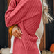 Color Block Textured Drop Shoulder Sweater