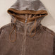 Drawstring Half Zip Long Sleeve Hoodie