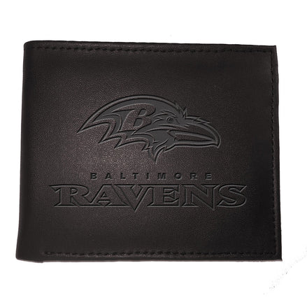Baltimore Ravens - Black Leather Bifold Wallet