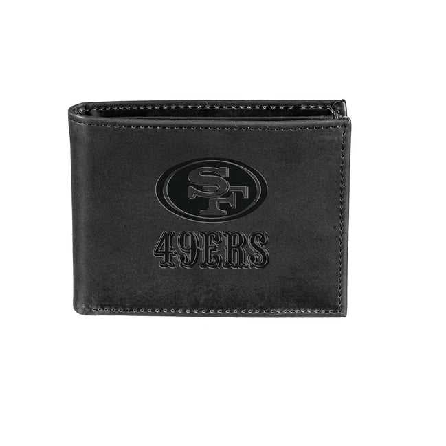 San Francisco 49ers - NFL Black Leather Bifold Wallet