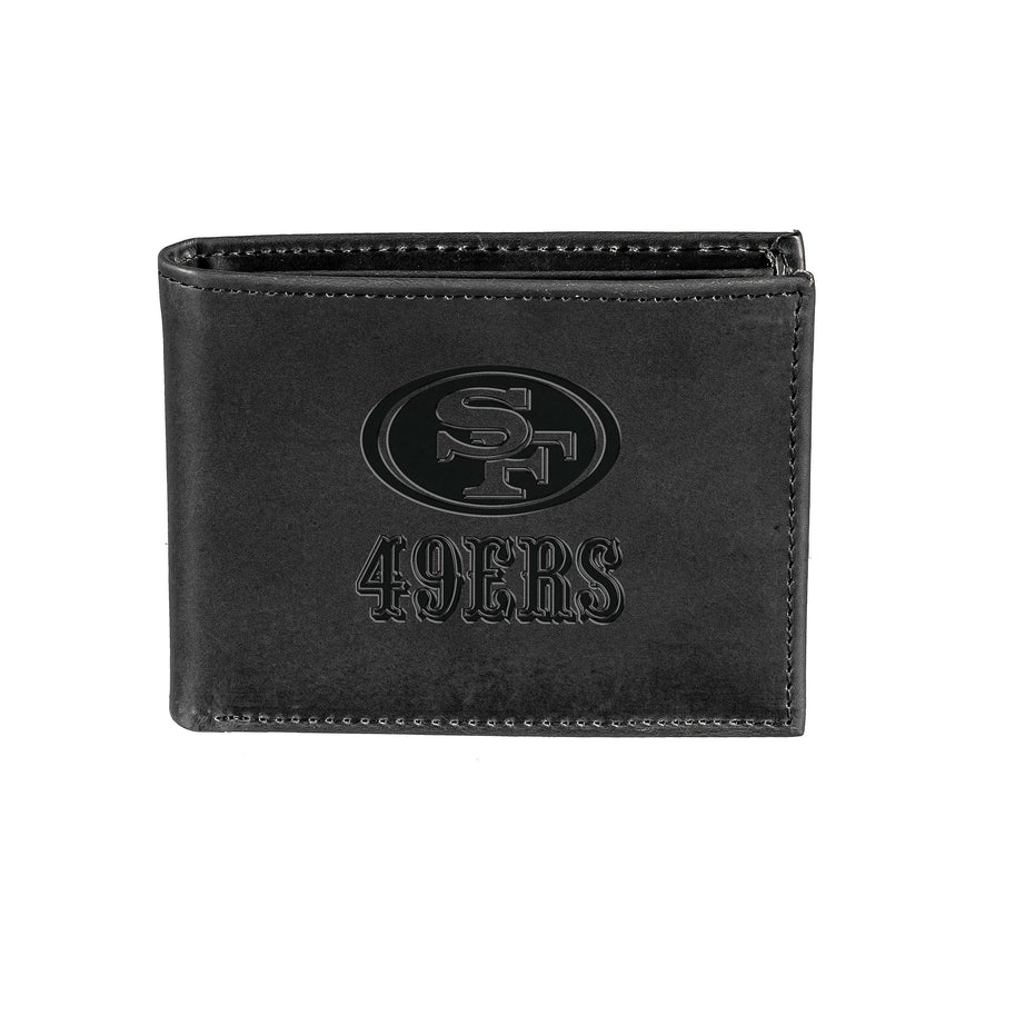 San Francisco 49ers - NFL Black Leather Bifold Wallet