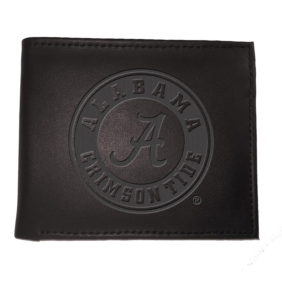 Alabama Crimson Tide - NCAA Black Leather Bifold Wallet