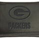 Green Bay Packers - NFL Black Leather Tri-Fold Wallet