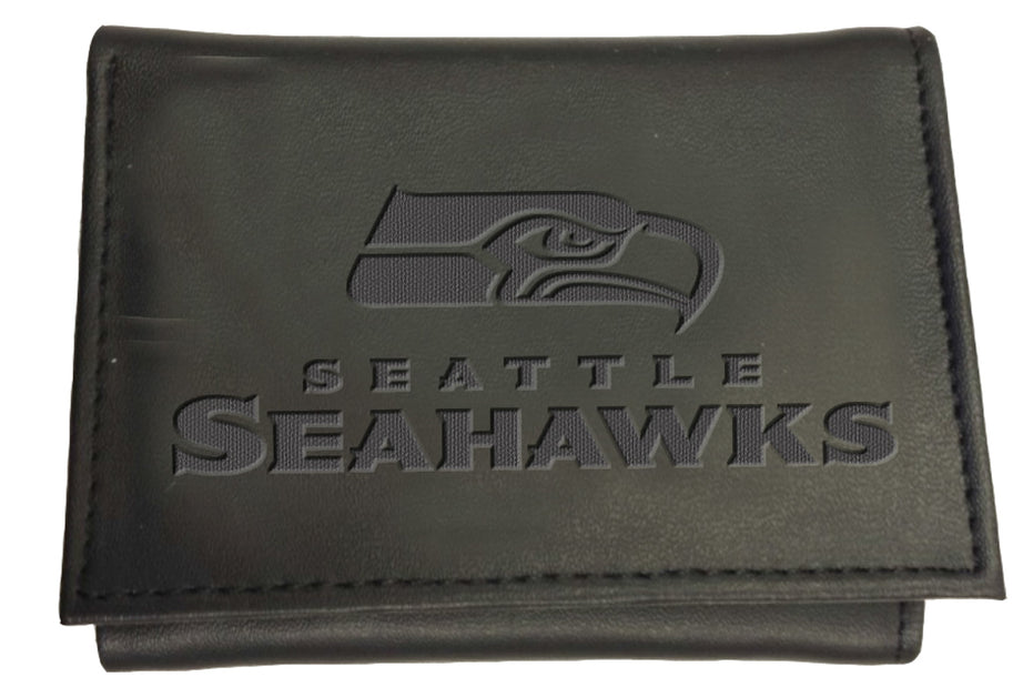 Seattle Seahawks - Black Hybrid Trifold Wallet