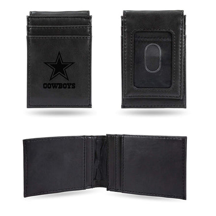 Dallas Cowboys - NFL Laser Engraved Black Front Pocket Wallet