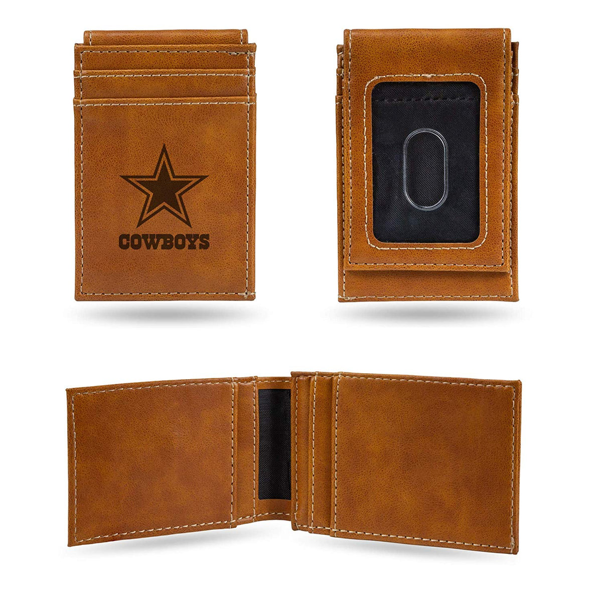 Dallas Cowboys - Laser Engraved Front Pocket Wallet