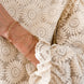 Flower Jacquard Flounce Sleeve Blouse