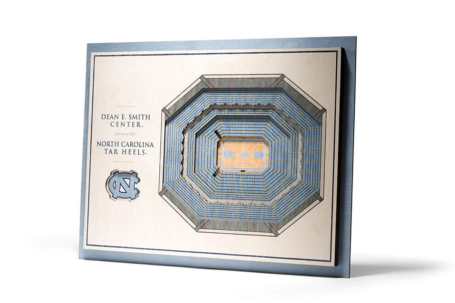 North Carolina Tar Heels - Memorial StadiumViews 3D Wall Art Standard Version