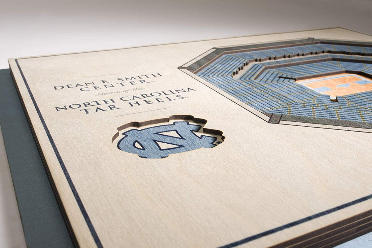 North Carolina Tar Heels - Memorial StadiumViews 3D Wall Art Standard Version