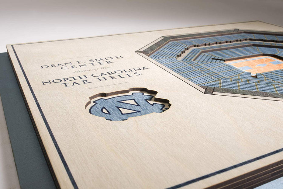 North Carolina Tar Heels - Memorial StadiumViews 3D Wall Art Standard Version