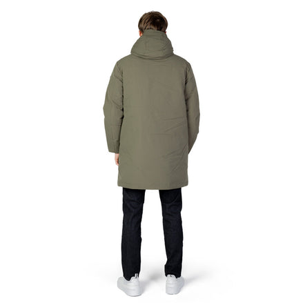 Men's Army Green Waist Length Jacket