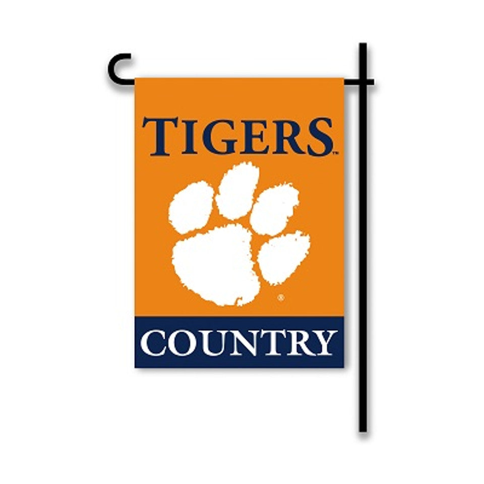 Clemson Tigers - Country Double-Sided Garden Flag