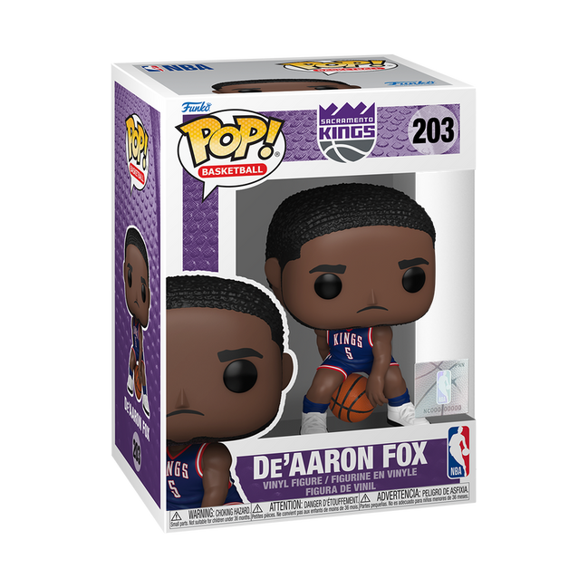 Funko POP! NBA: Sacramento Kings - De'Aaron Fox (2024 City Edition Uniform) Vinyl Figure