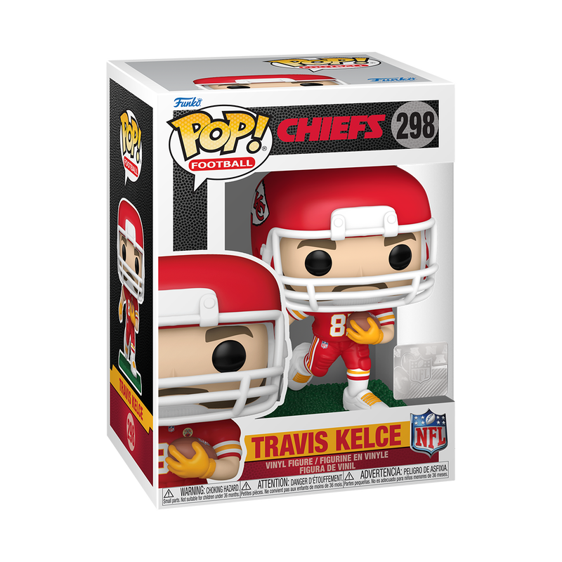 Funko POP! NFL: Kansas City Chiefs - Travis Kelce Running Red and White Uniform Vinyl Figure