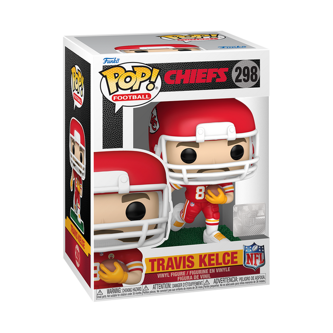 Funko POP! NFL: Kansas City Chiefs - Travis Kelce Running Red and White Uniform Vinyl Figure