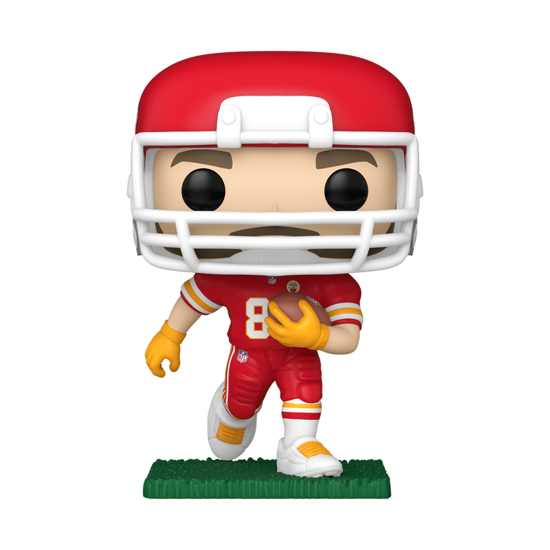 Funko POP! NFL: Kansas City Chiefs - Travis Kelce Running Red and White Uniform Vinyl Figure