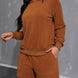 Long Sleeve Hoodie and Pocketed Shorts Set