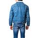 Levi`s Sky Blue Denim Fur-Lined Men's Blazer