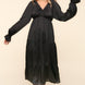 Haptics Flounce Sleeve Tiered Midi Dress with Pockets