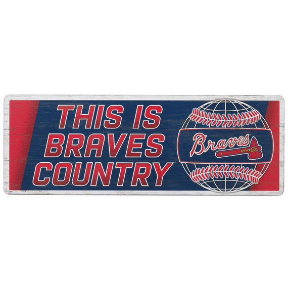 Atlanta Braves - MDF Wood Wall Art