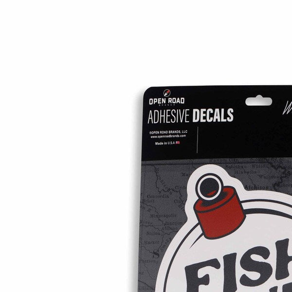 Open Road Brands: Fish on Bobber Adhesive Decal