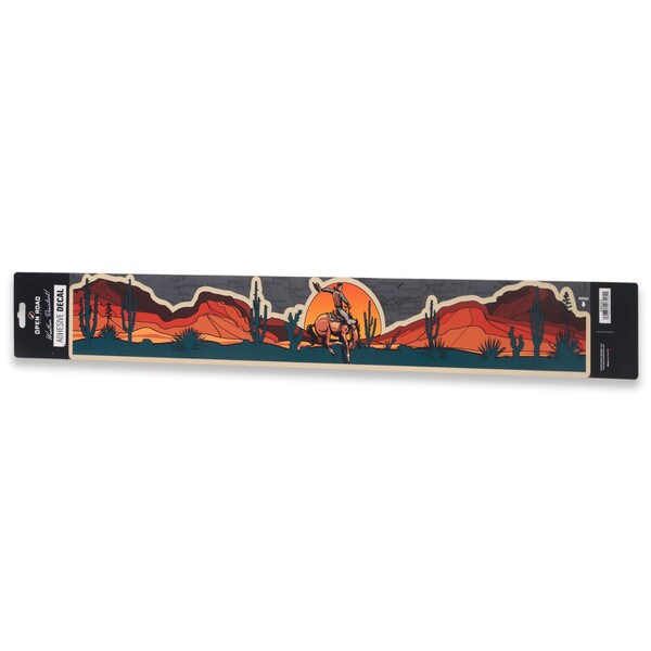 Open Road Brands: Cowboy & Western Skyline Landscape Adhesive Decal