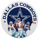 Dallas Cowboys: NFL Gameday Round Metal Sign Wall Decor