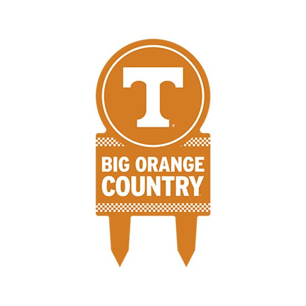 Tennessee Volunteers - Tennessee Orange Garden Stake X-Metal Sign