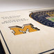 Michigan Wolverines - Memorial StadiumView 3D Wall Art Standard Version