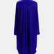 High-Low Button Up Long Sleeve Knee Length Dress