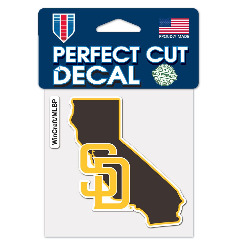 San Diego Padres - State Shape Perfect Cut Color 4
