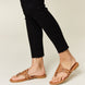 Forever Link Cutout PU Leather Open Toe Sandals