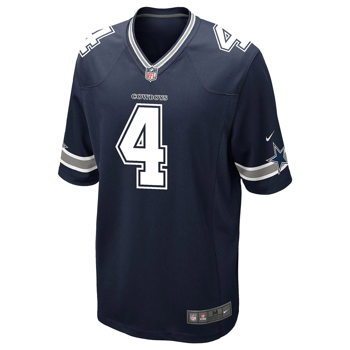Dallas Cowboys - Dak Prescott #4 Nike Navy Game Replica Jersey
