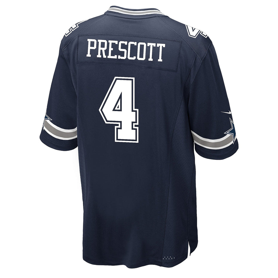 Dallas Cowboys - Dak Prescott #4 Nike Navy Game Replica Jersey