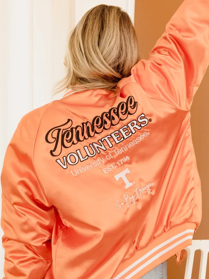 Tennessee Volunteers - NCAA Orange Embroidered Satin Jacket