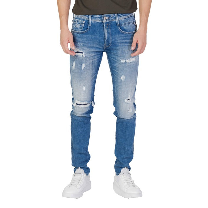 Men's Denim Distressed Jeans by Replay