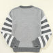 Striped Round Neck Dropped Shoulder Sweater