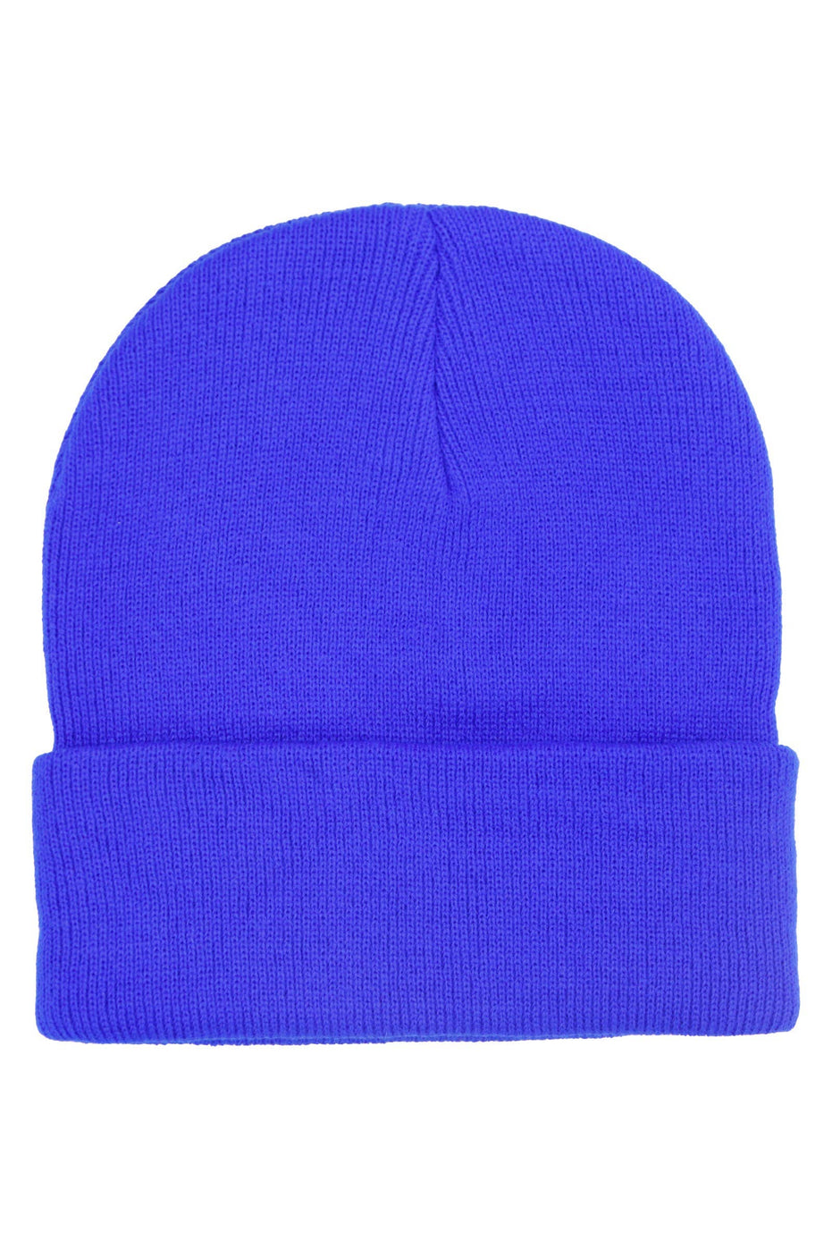 Adults Classic Solid Acrylic Cuffed Beanie