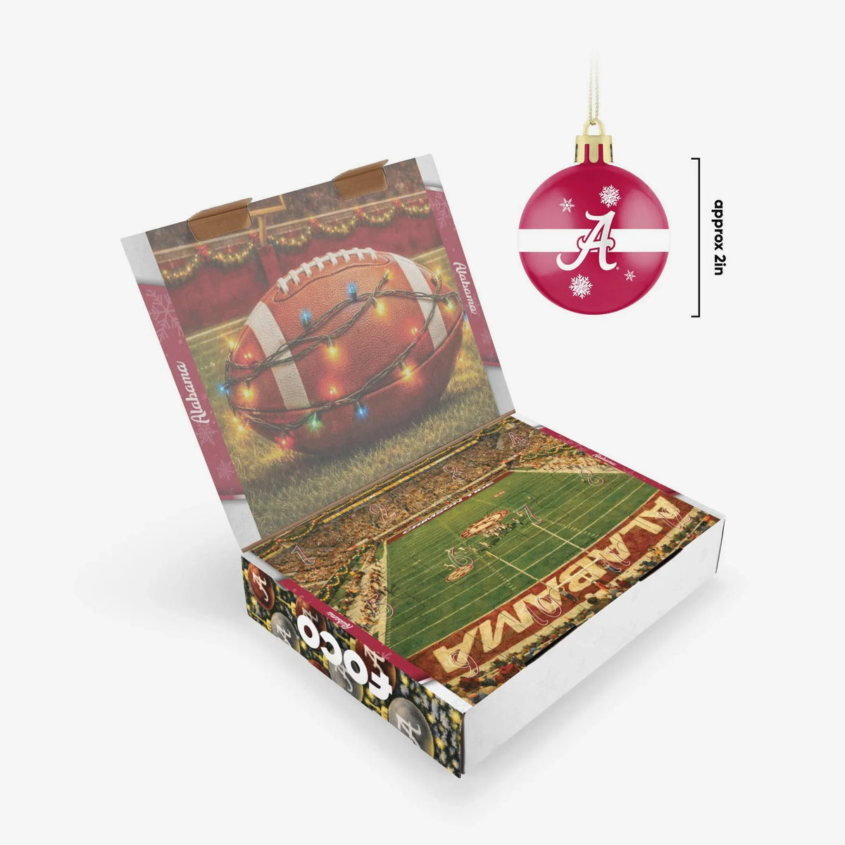 Alabama Crimson Tide - NCAA Ornament Set Advent Calendar