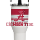 Alabama Crimson Tide - White Carry 40oz Stainless Steel Tumbler