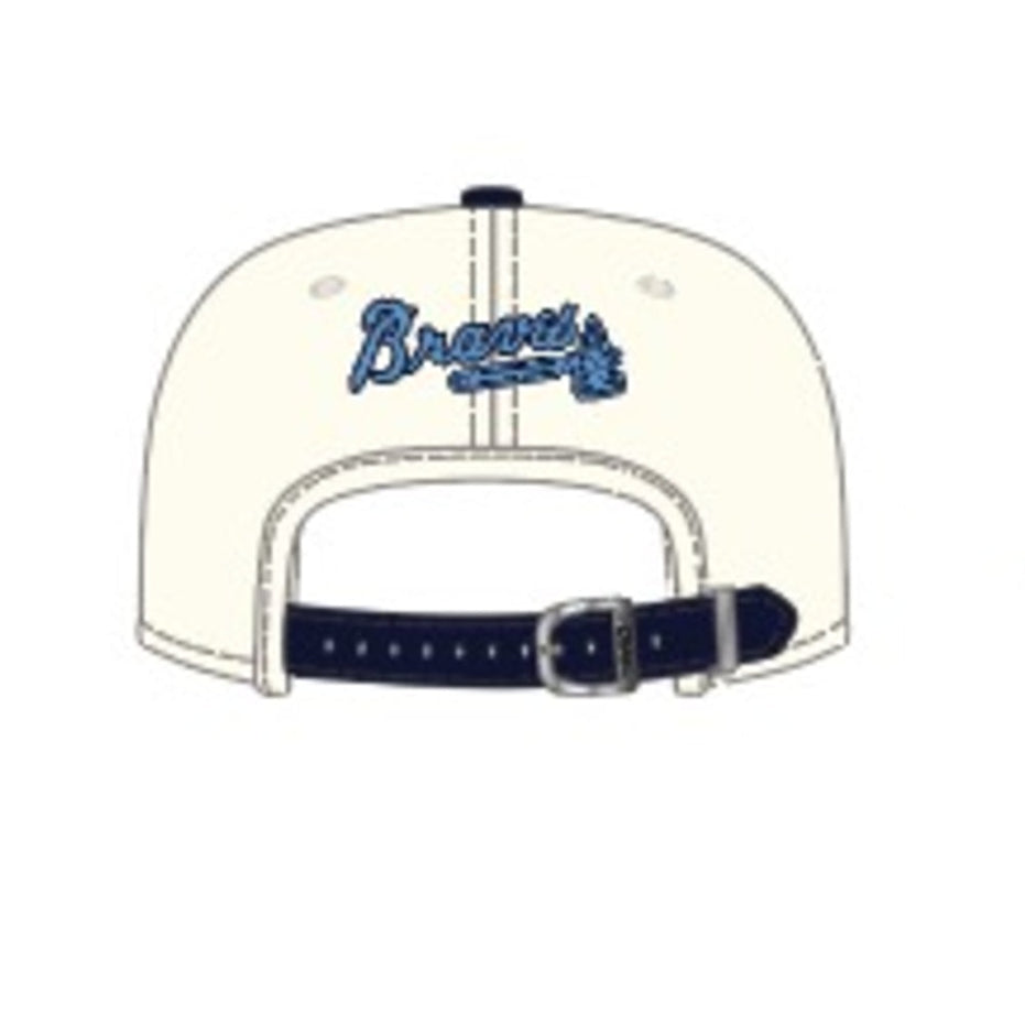 Atlanta Braves - MLB Blueberry 2Tone Logo Pinch Front Strapback Hat