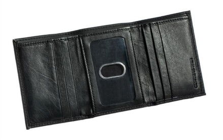 Carolina Panthers - NFL Black Leather Trifold Wallet
