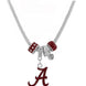 University of Alabama- Alabama Crimson Tide- Logo Charm Necklace